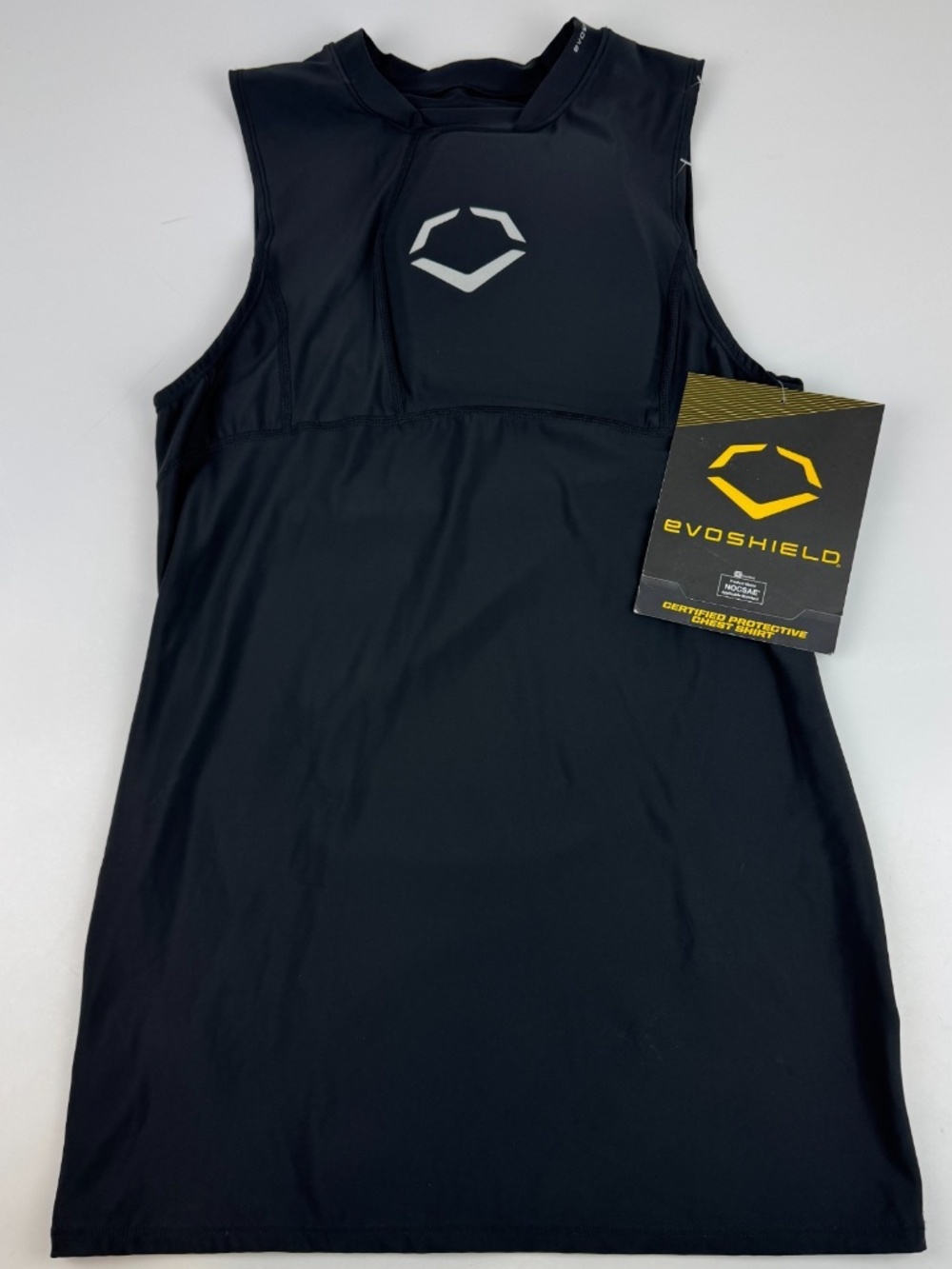 NWT EvoShield Adult Size M WTV3200 NOCSAE Safety Chest Guard Black Baseball